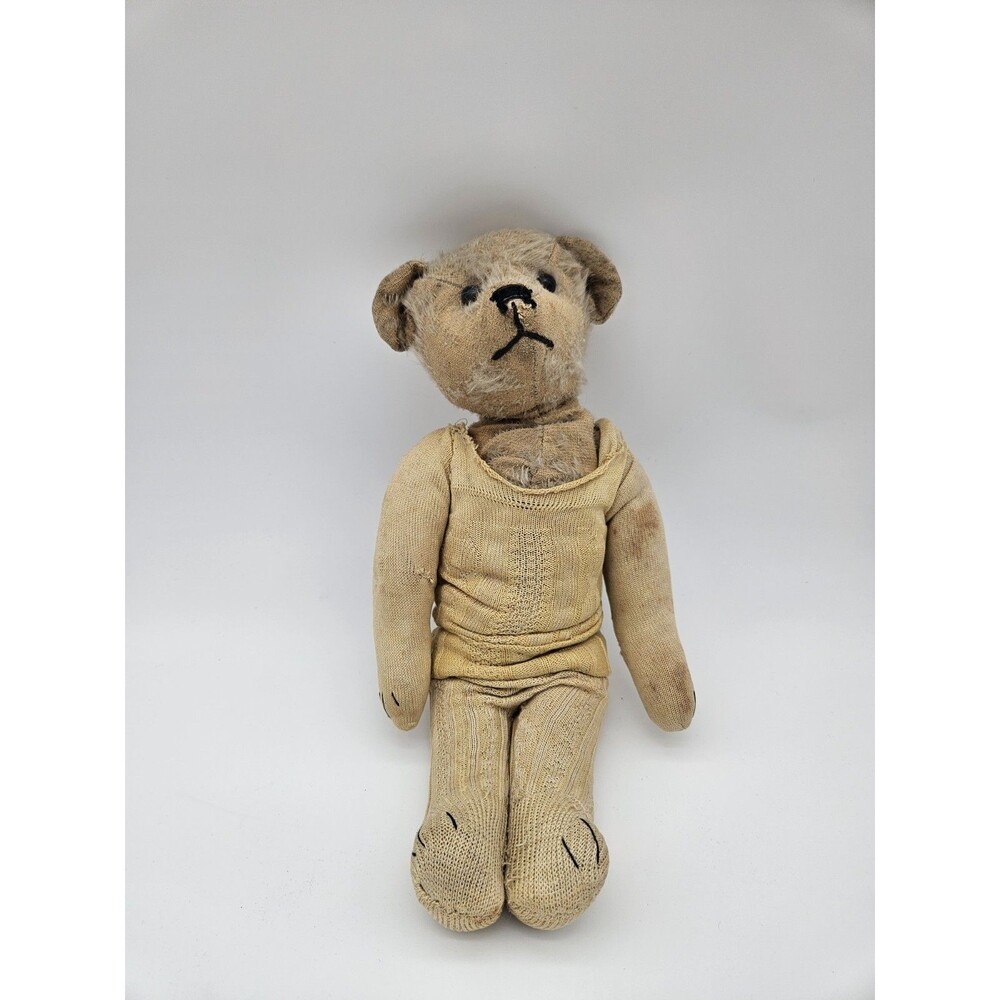 Antique 16" American Stick Teddy Bear Peach Mohair Jointed Approx 1930s